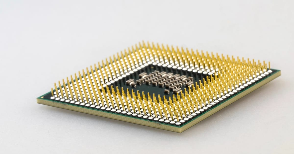 Close-up of a computer processor chip, illustrating LLM Guardrails