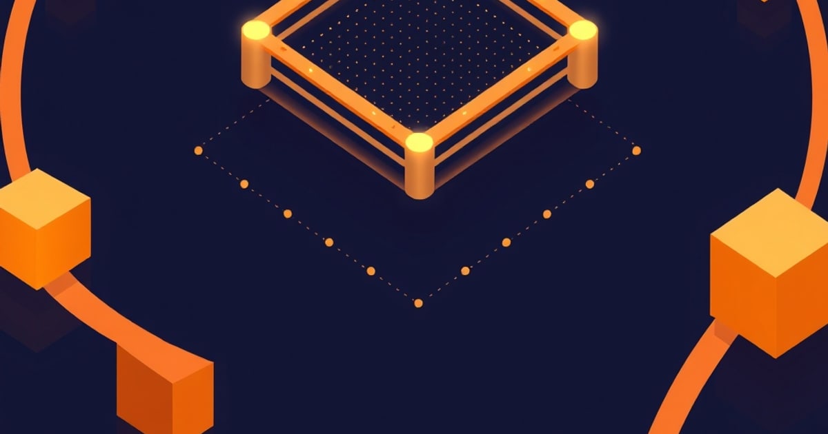 Isometric vector illustration showing interconnected security tools for LLM guardrails and content filtering