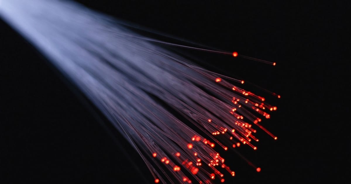 Multicolored fiber optic cables, illustrating Model Alignment